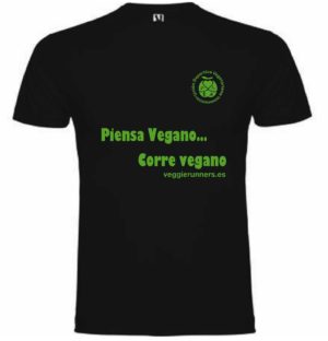 camiseta algodon corre vegano