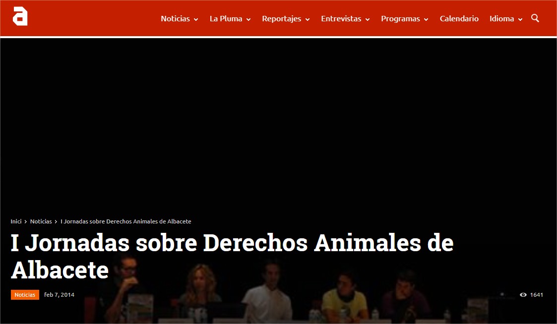 I Jornadas sobre Derechos Animales de Albacete TVAnimalista.com